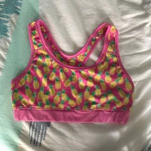 Pineapple sports bra